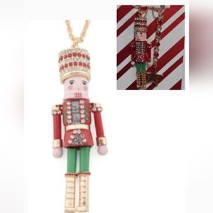 Betsey Johnson Nutcracker Pendant And Earrings Set BNWT Mh